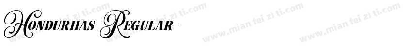 Hondurhas Regular字体转换